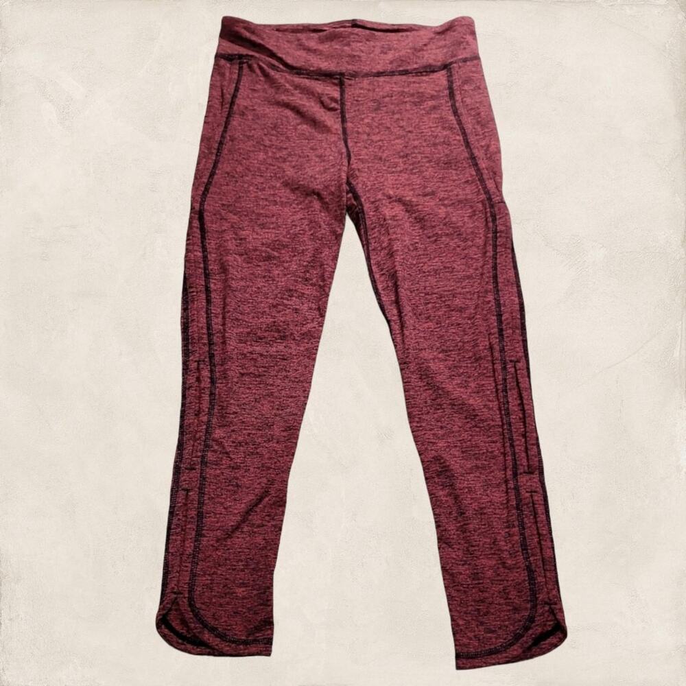 FP Movement Infinity Cut Out Cropped Leggings Heather Red Size Medium